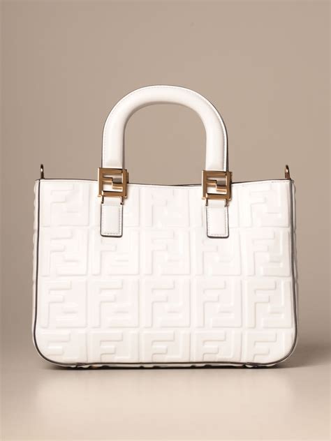 fendi mini white|Fendi small tote.